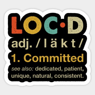 Loc'd Definition Dreadlock Sticker